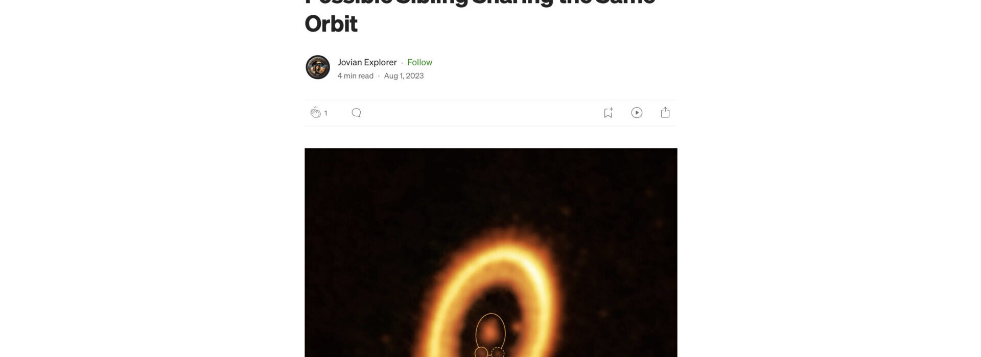 ALMA Observes an Exoplanet and a Possible Sibling Sharing the Same Orbit